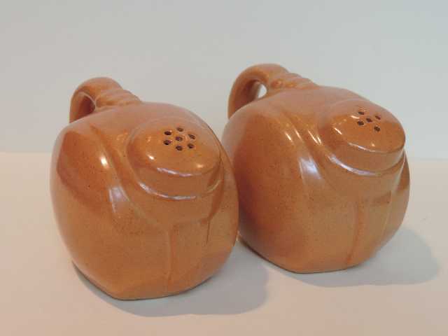 Frankoma salt and pepper set 86B glazed fawn.